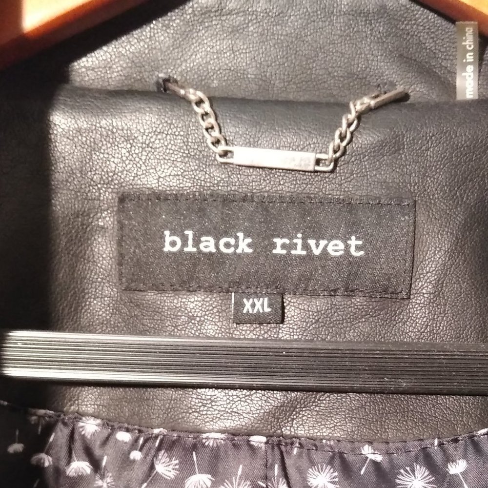 BLACK RIVET Leather Jacket - Picture 4 of 6